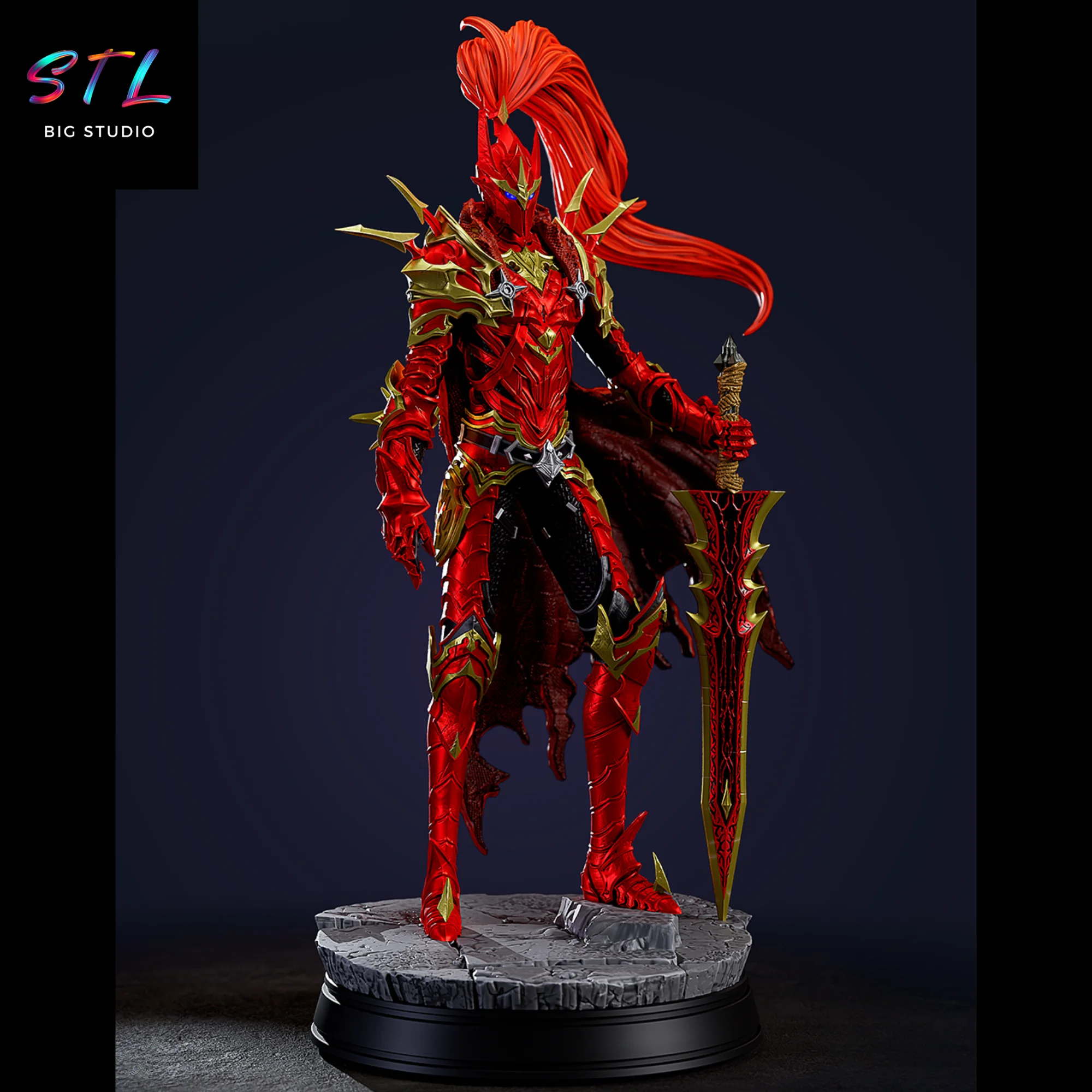 Igris STL | The Blood Knight from Solo Leveling | 3D Printable Figure Model — view 2