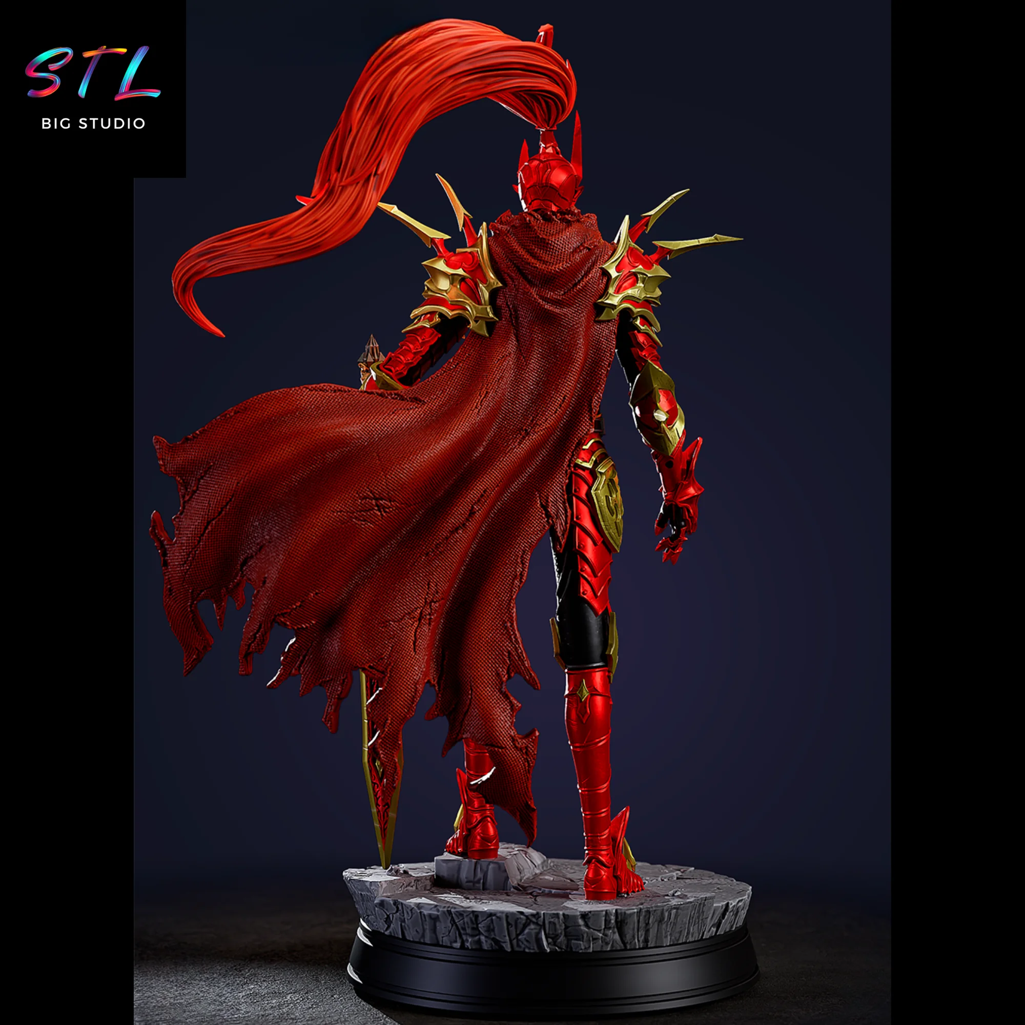 Igris STL | The Blood Knight from Solo Leveling | 3D Printable Figure Model — view 3