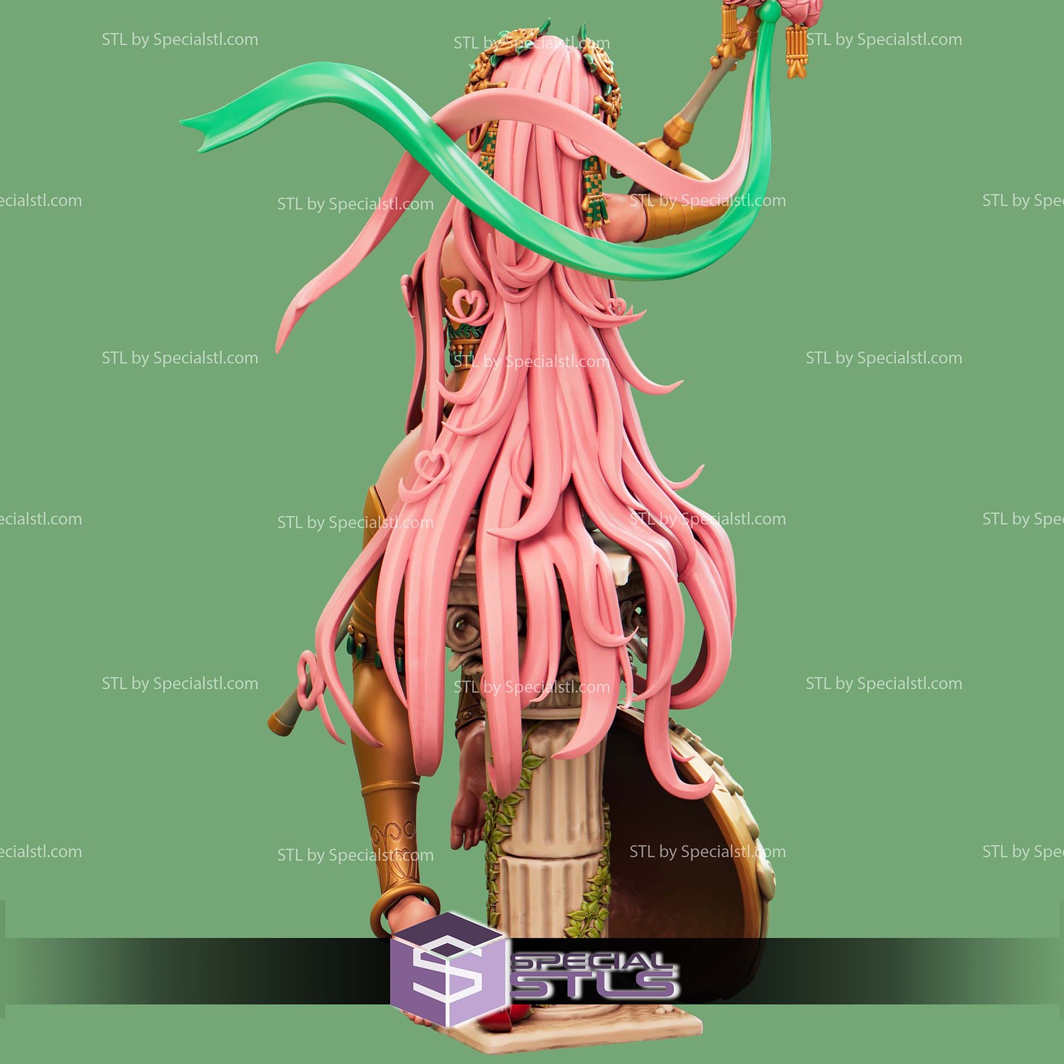 Pin Up Girl Collection - Aphrodite STL Files 3D Model — view 2