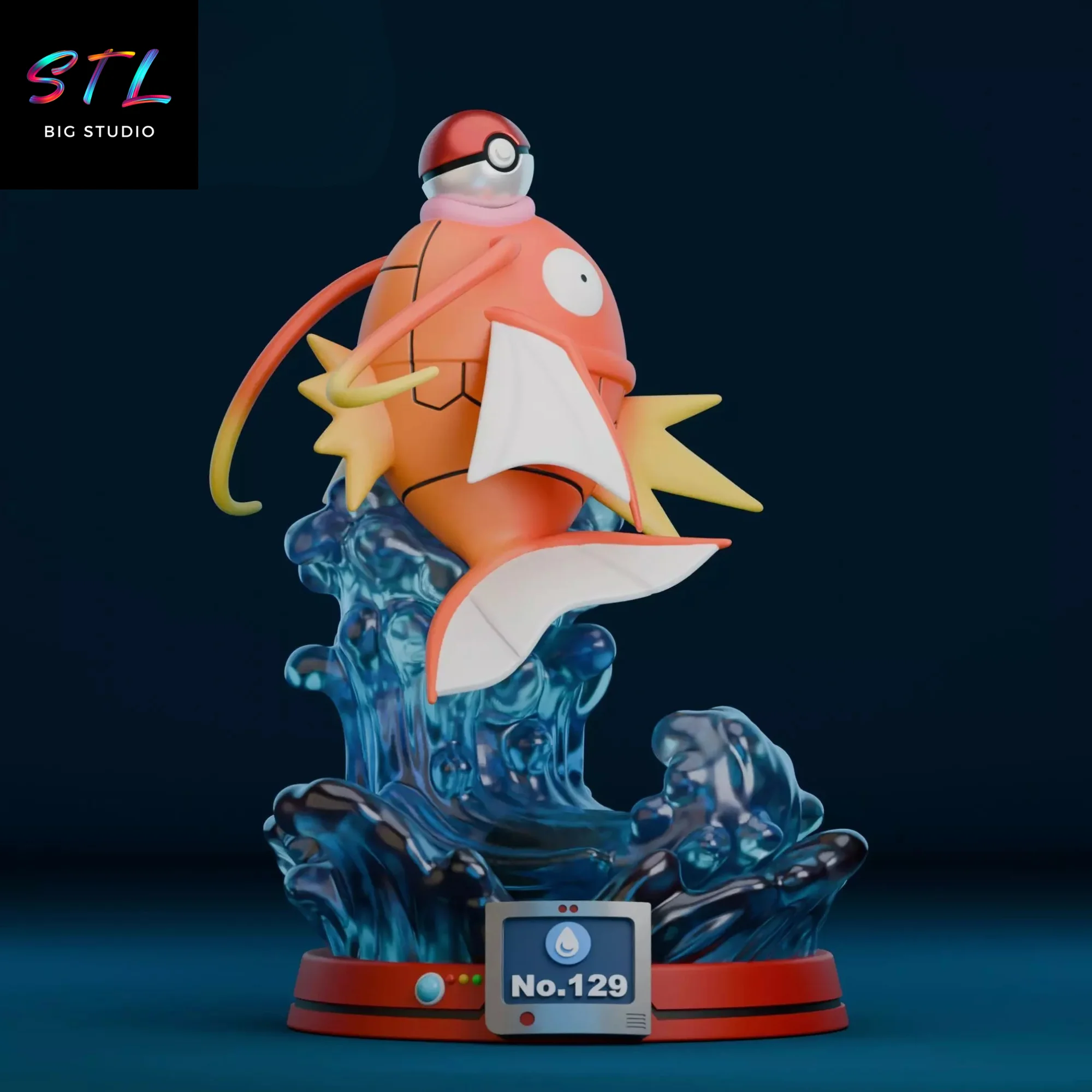 Magikarp STL | Pokémon | 3D Printing Figure Model