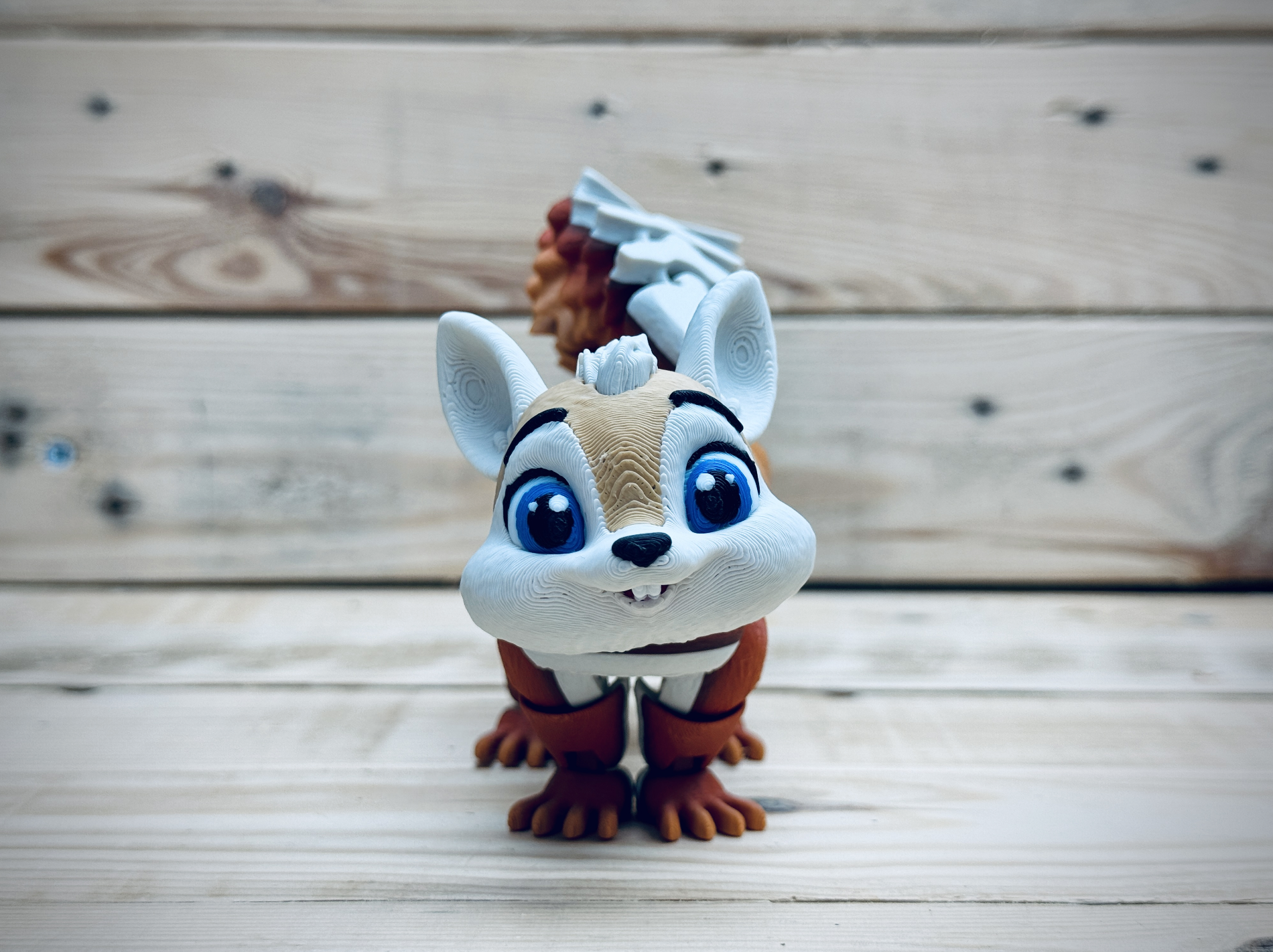 Secret Squirrel flexi 3D STL Model — view 3