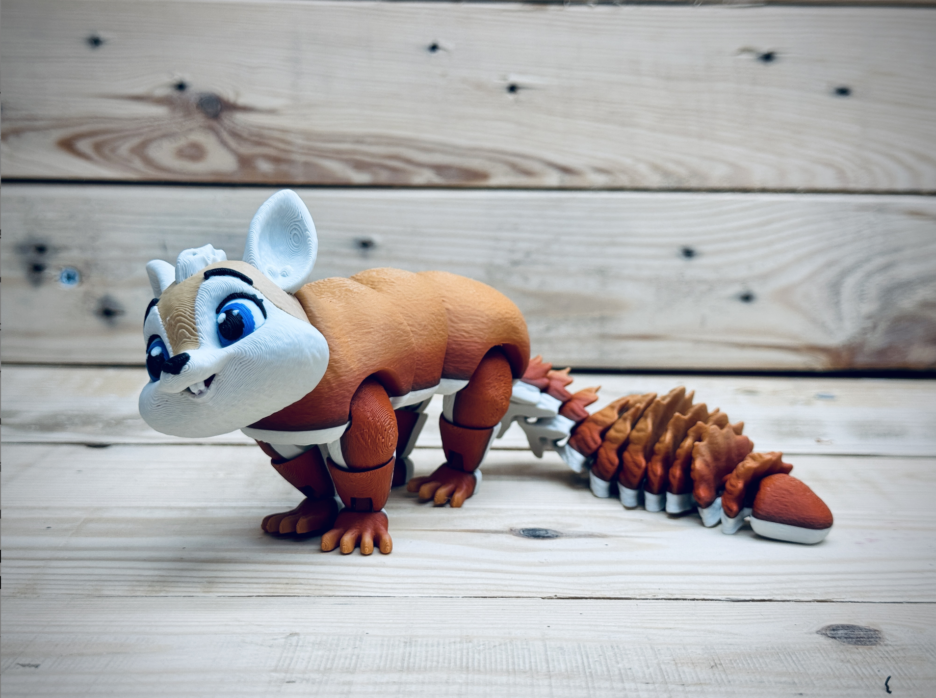 Secret Squirrel flexi 3D STL Model — view 4