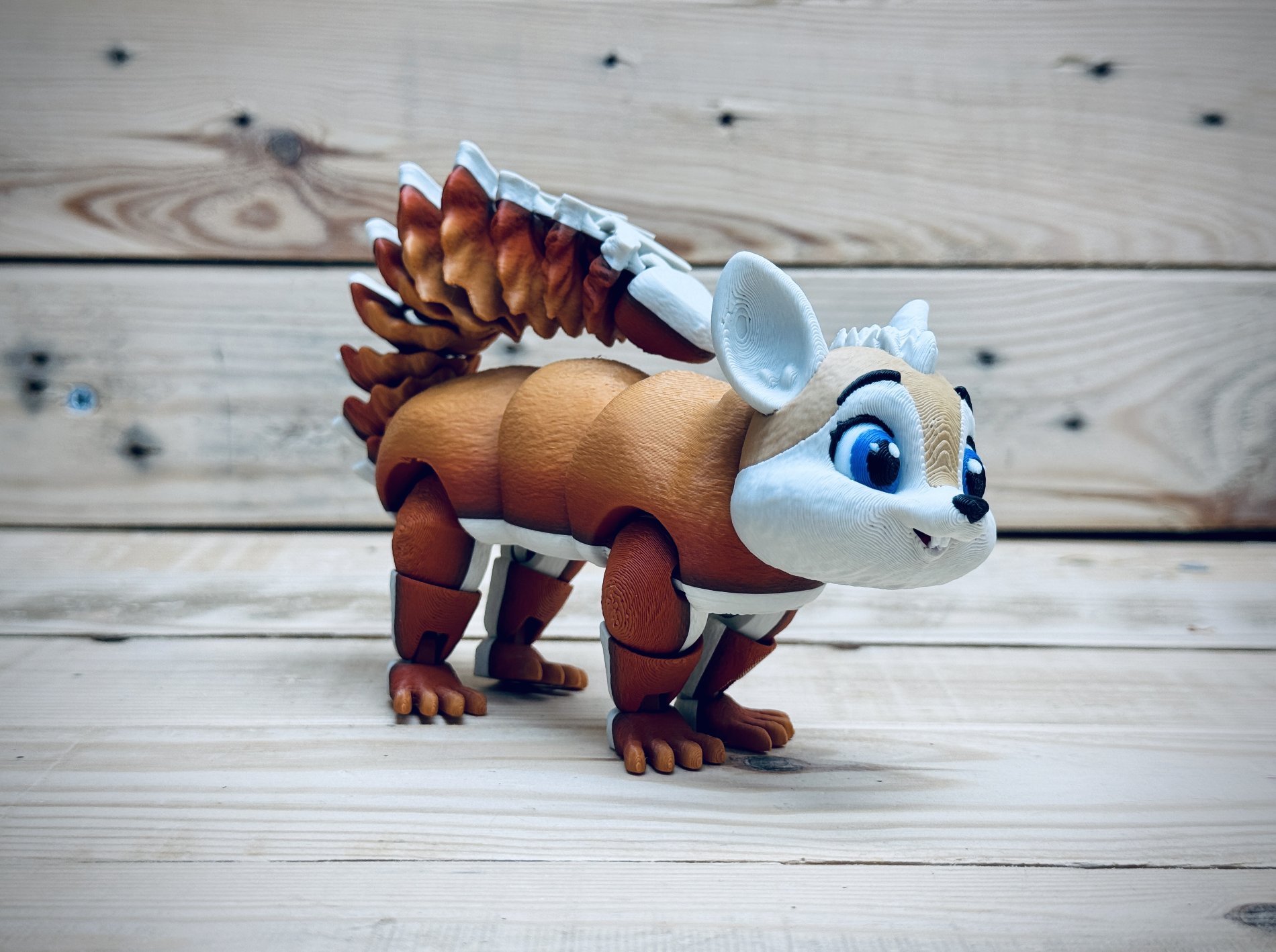 Secret Squirrel flexi 3D STL Model — view 8