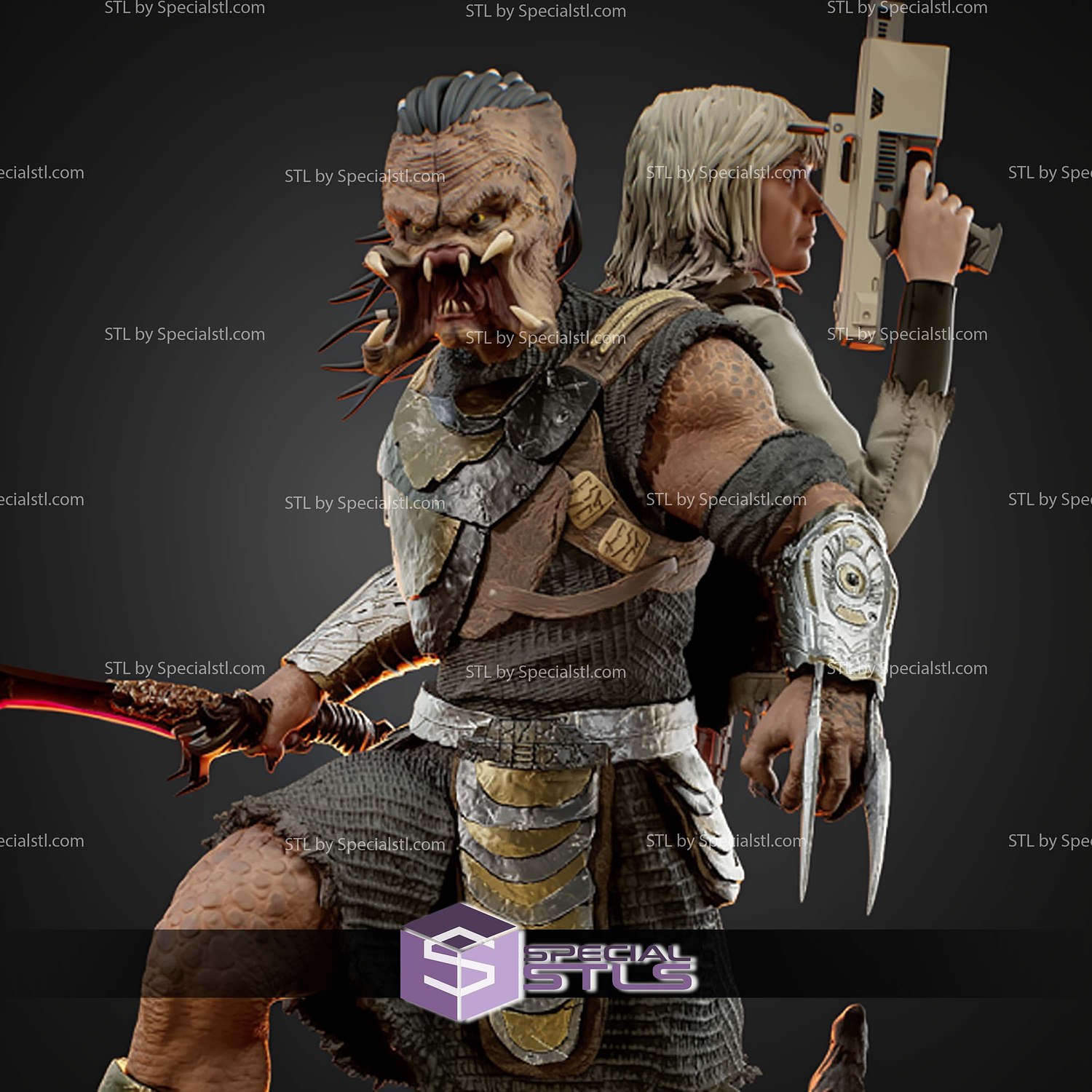 Predator Badlands 1 6 STL Files 3D Model — view 8