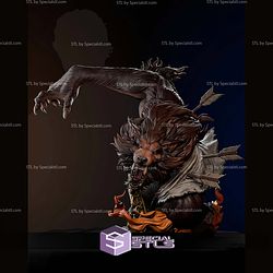 Werewolf Marvel Bust 1-6 STL Files 3D Model