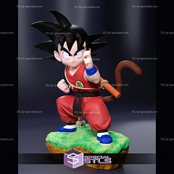 Goku Kid Kung Fu 3D Model Sculpture STL Model