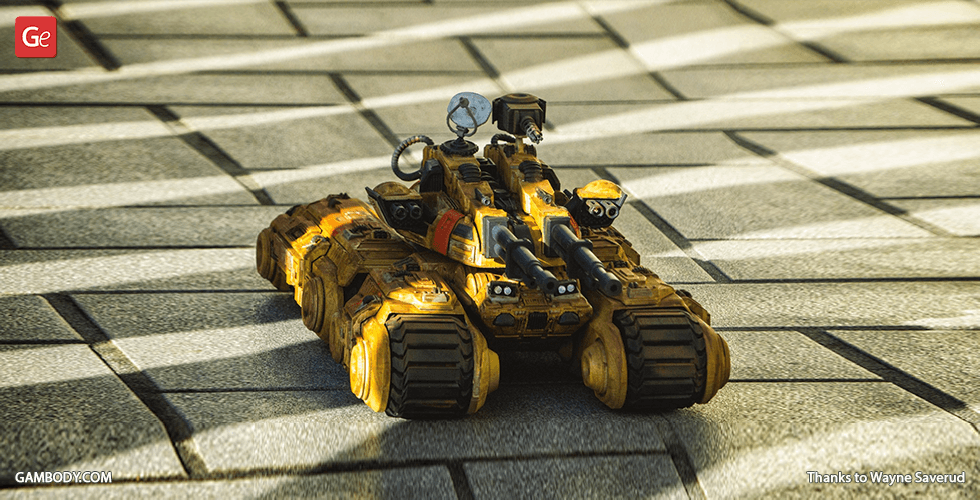 Mammoth Tank 3D Printing Model | Assembly Kit STL Model