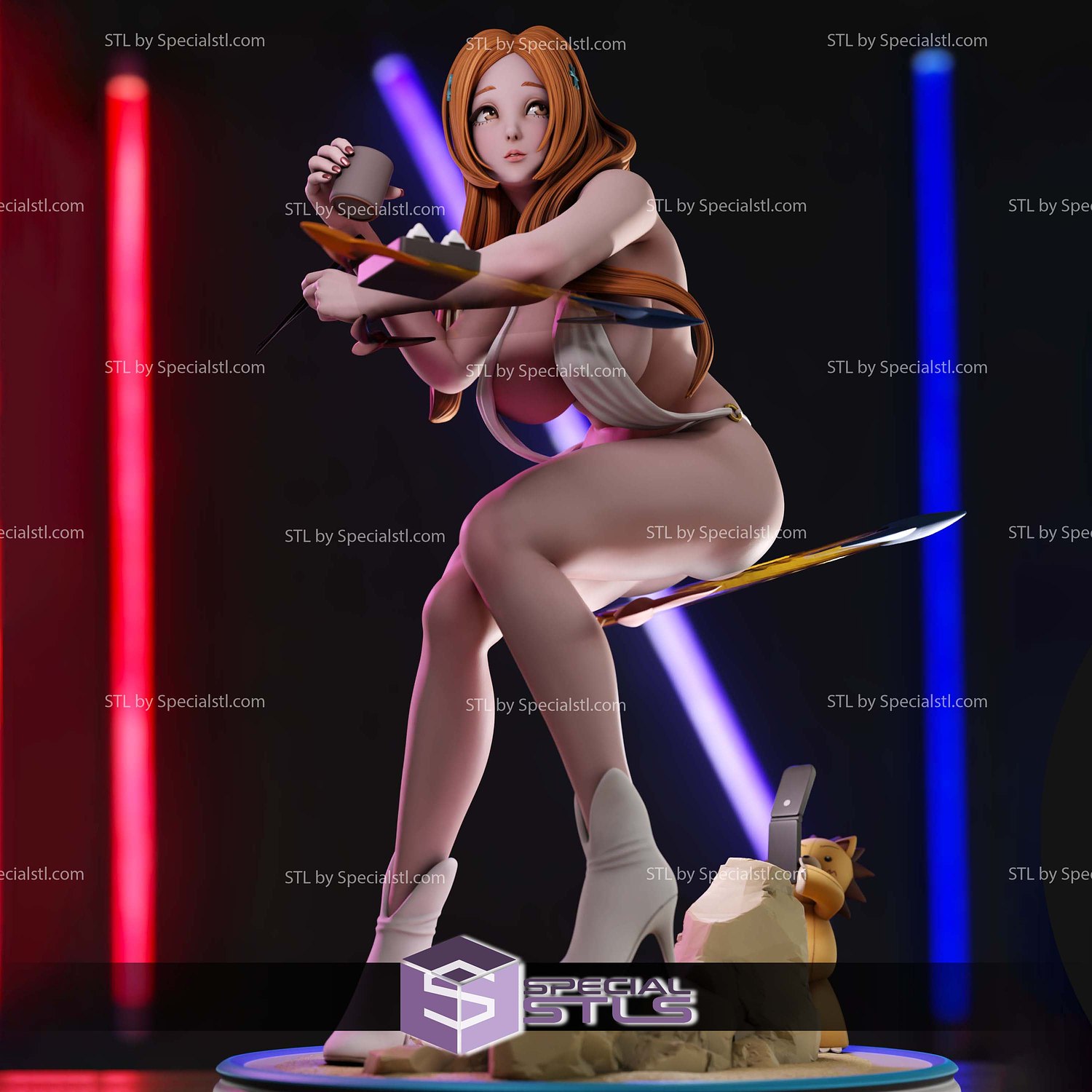 Orihime Inoue V2 Bleach 3D Printer Files STL Model — view 3