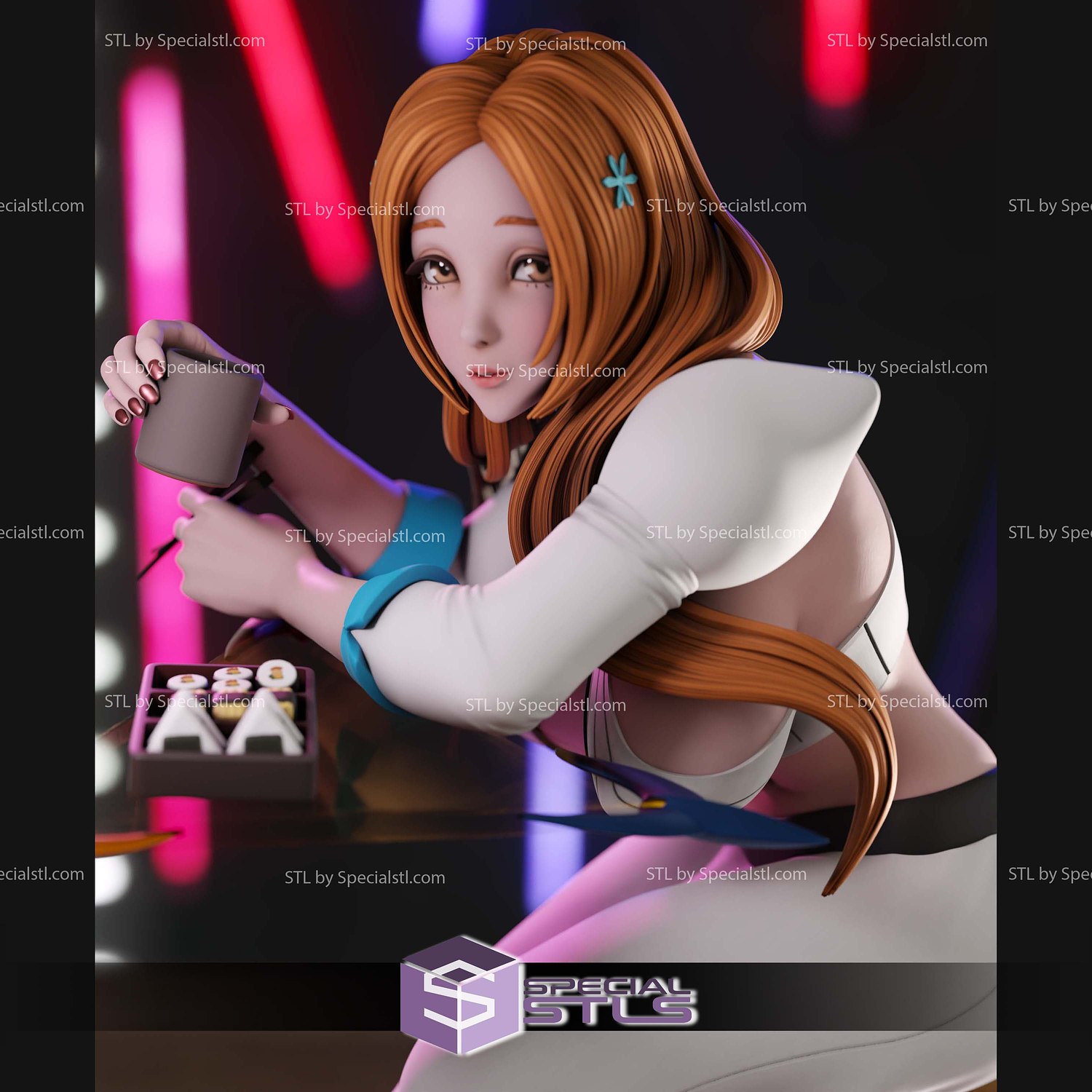Orihime Inoue V2 Bleach 3D Printer Files STL Model — view 4