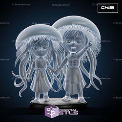 Jellyfish Sisters 110mm 3D Printer Files STL Model