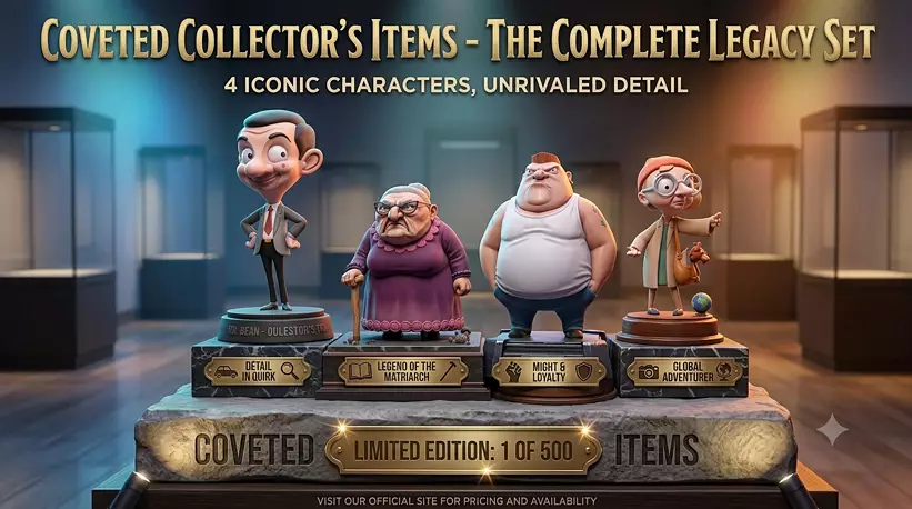 5 PBR Legacy Character Collection Models PBR 3D Model