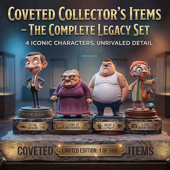 5 PBR Legacy Character Collection Models PBR 3D Model — view 3