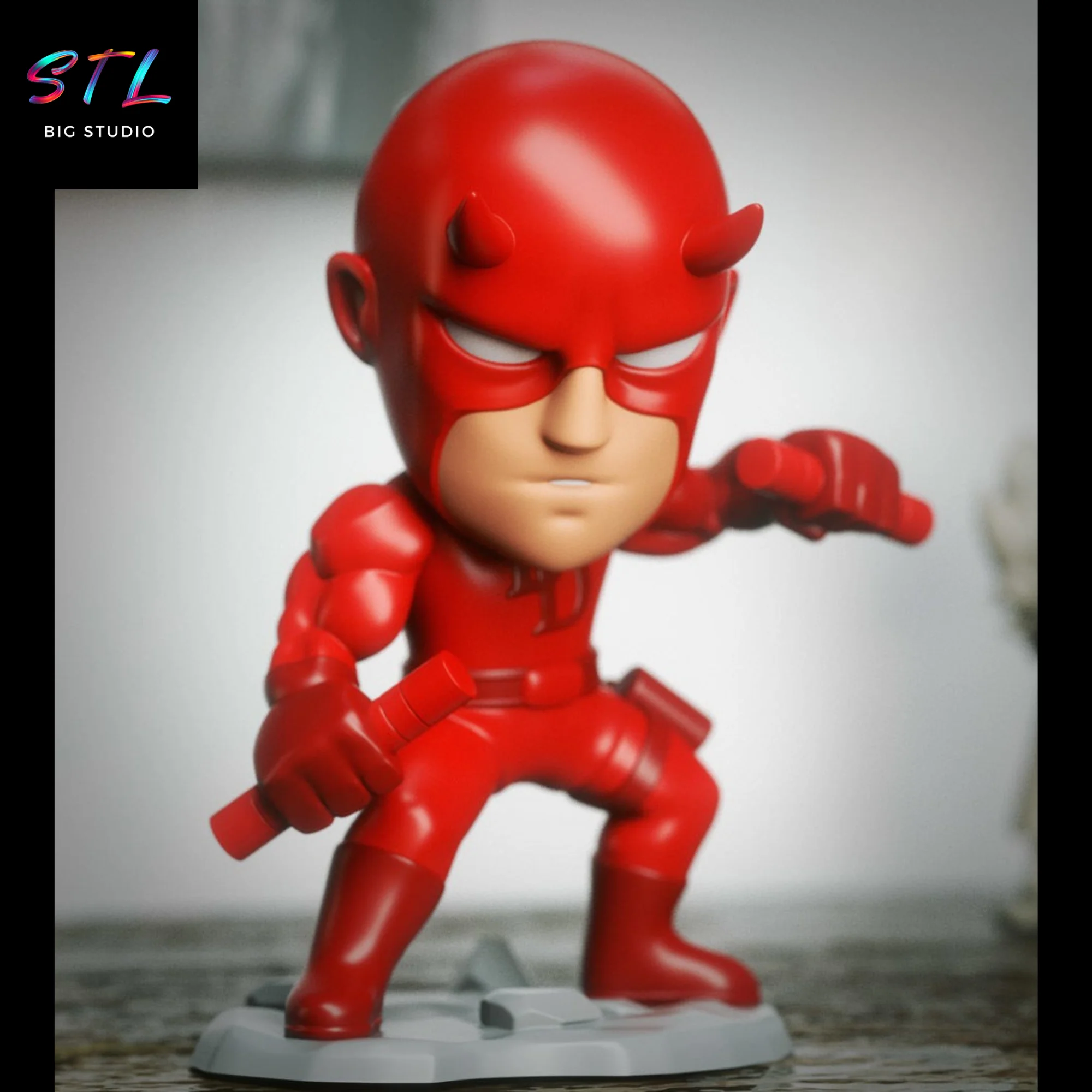 Daredevil Chibi STL for 3D Printing | Marvel Model