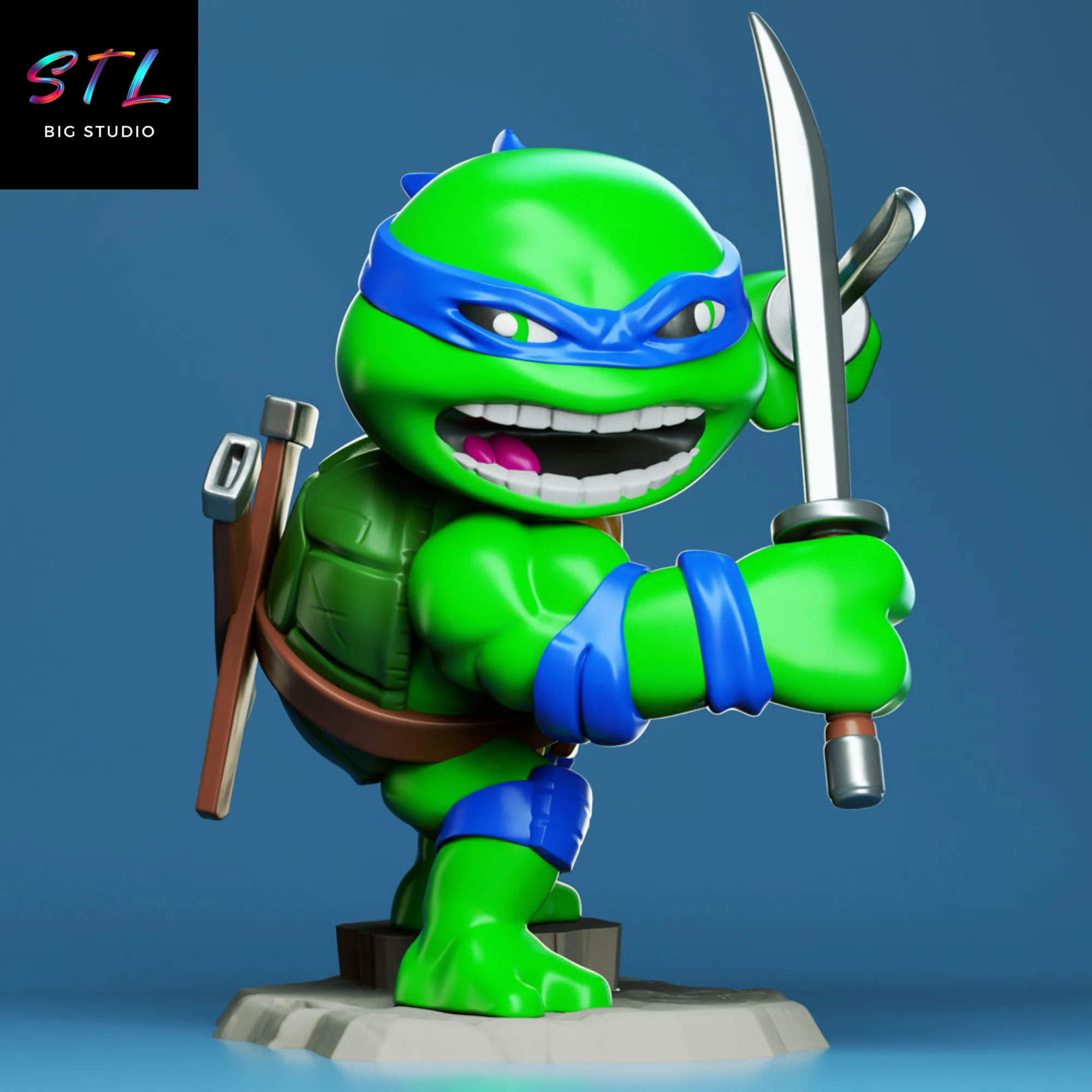 Juggernaut Chibi STL | X-Men | 3D Printable Figure Model — view 4