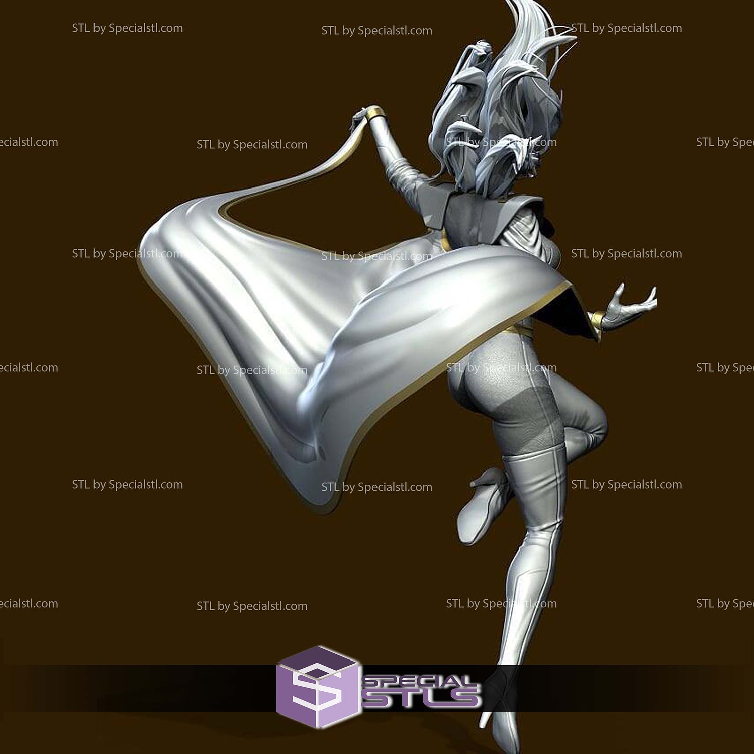 Storm X Men Basic STL Files 3D Model — view 3