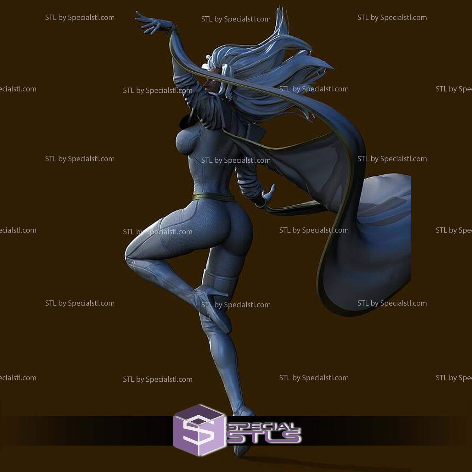 Storm X Men Basic STL Files 3D Model — view 5