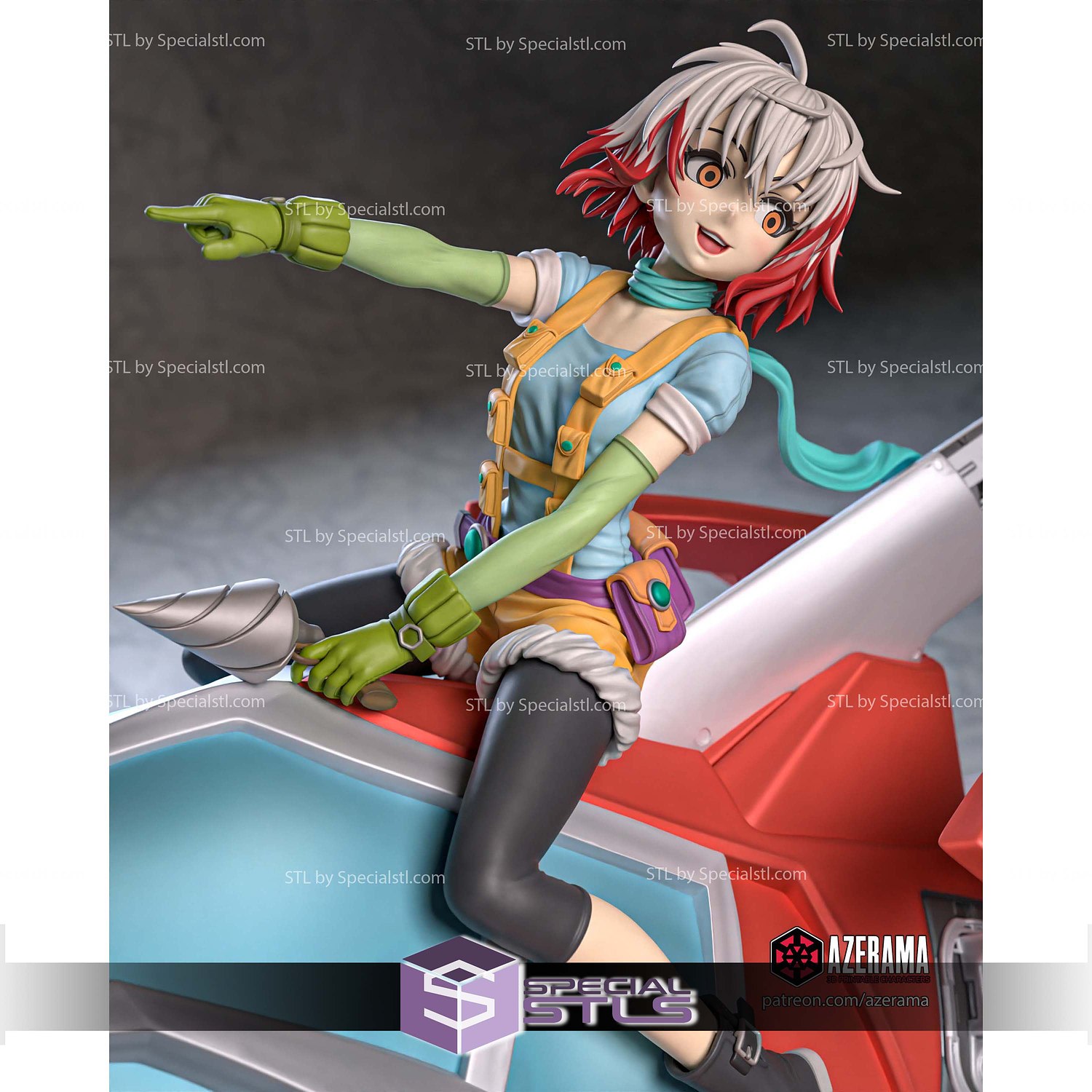 Pascal Tales of Graces STL Files 3D Model — view 2