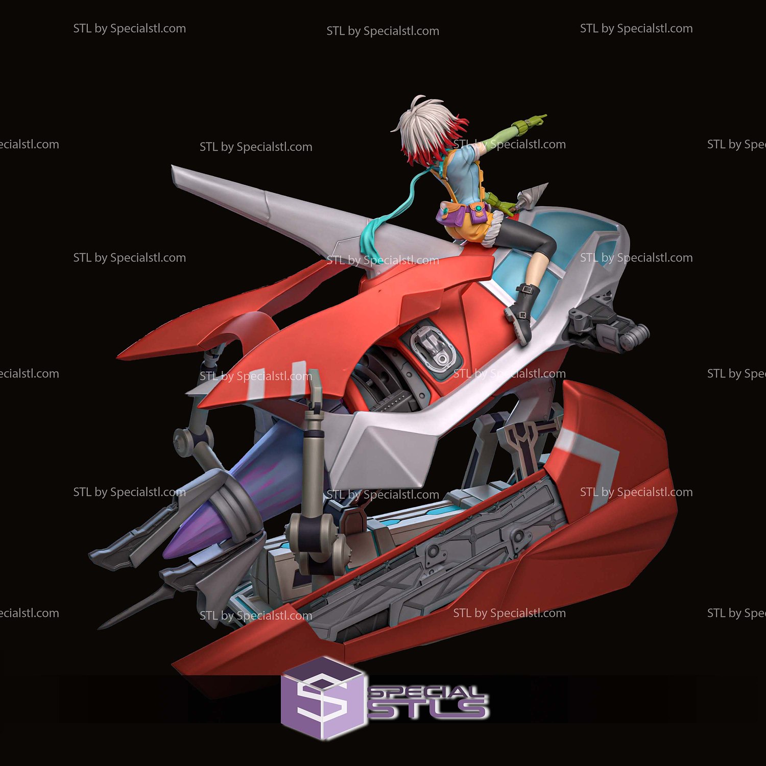 Pascal Tales of Graces STL Files 3D Model — view 4
