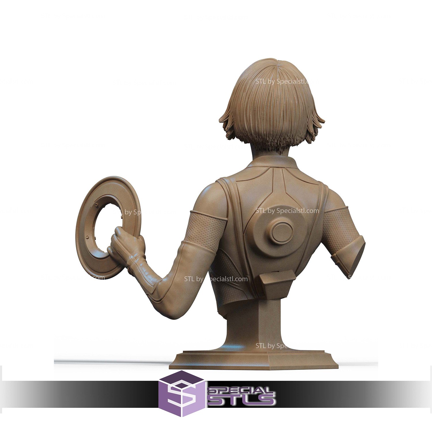 Quorra Neon Motor Bust STL Files 3D Model — view 2