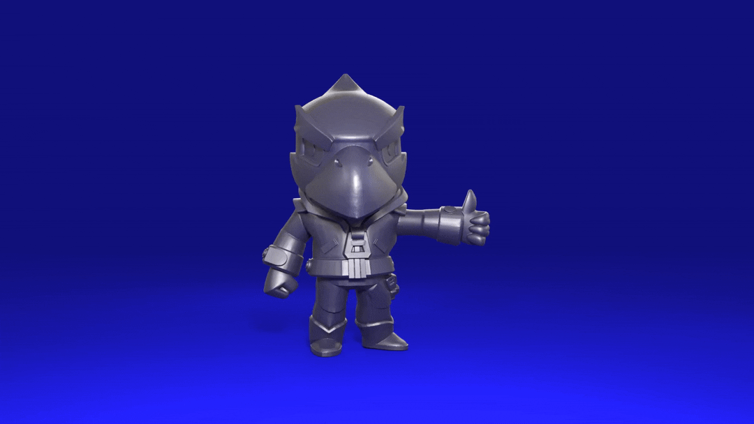 Crow (Original) - Brawl Stars 3D STL Model