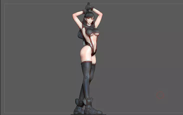 GANZ REIKA STATUE 3D PRINT ANIMATION CHARACTER STL Model