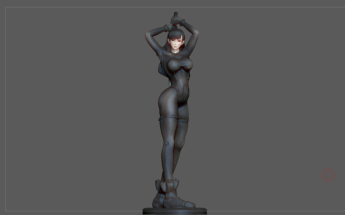 GANZ REIKA STATUE 3D PRINT ANIMATION CHARACTER STL Model — view 2