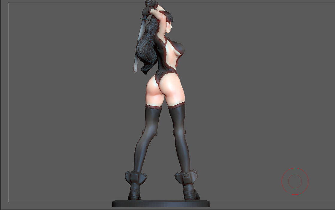 GANZ REIKA STATUE 3D PRINT ANIMATION CHARACTER STL Model — view 5