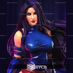 Psylocke Blossom Base Sculptures 3D Printing STL Model