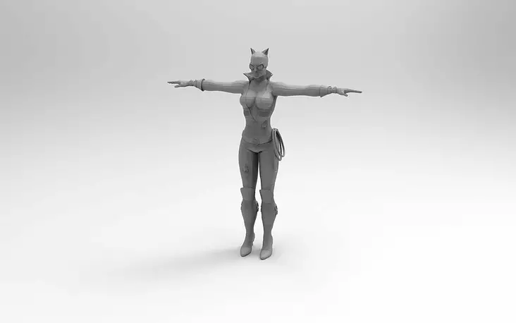 3D Printale Catwoman STL Model