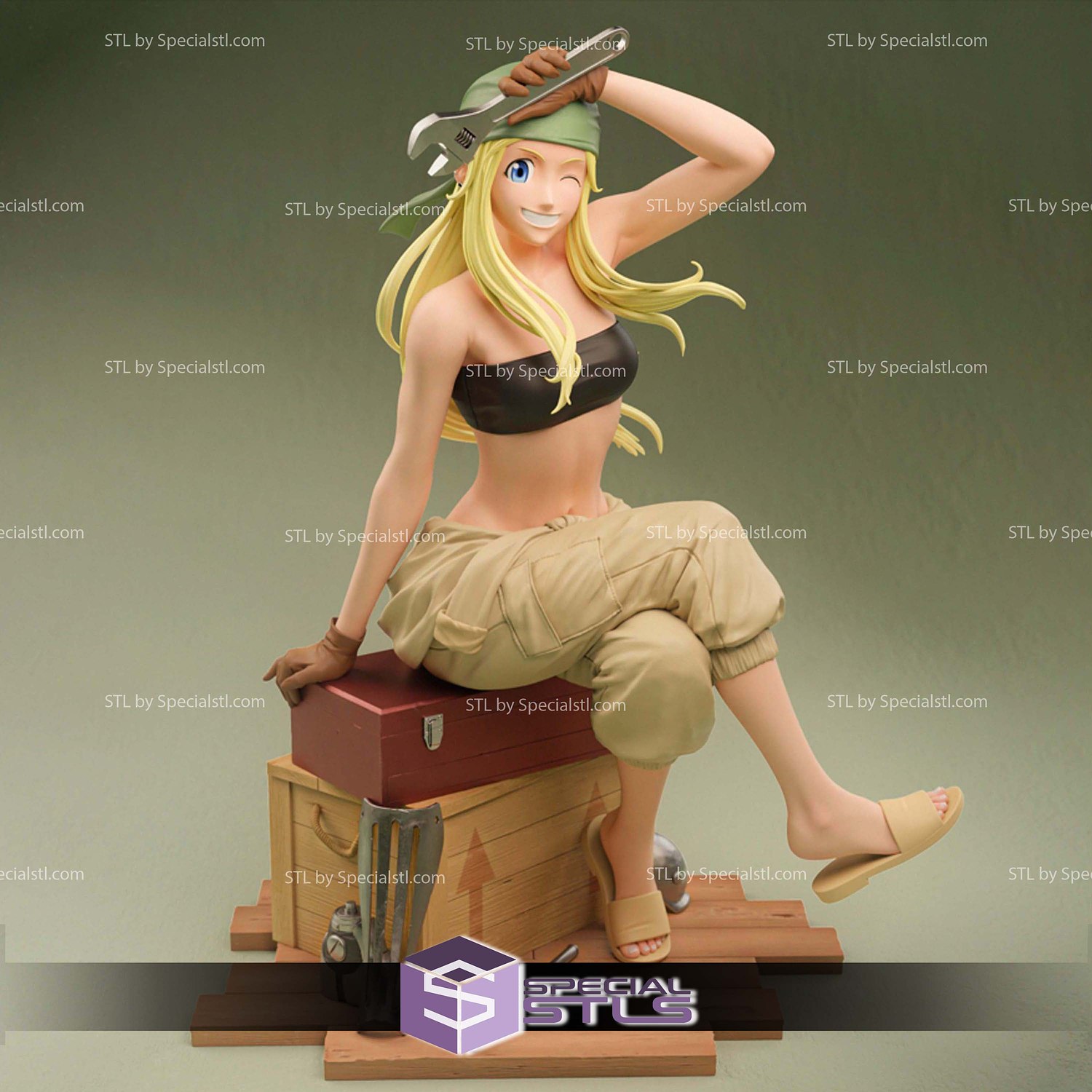 Winry Rockbell Mechanical 3D Printer Files STL Model — view 2