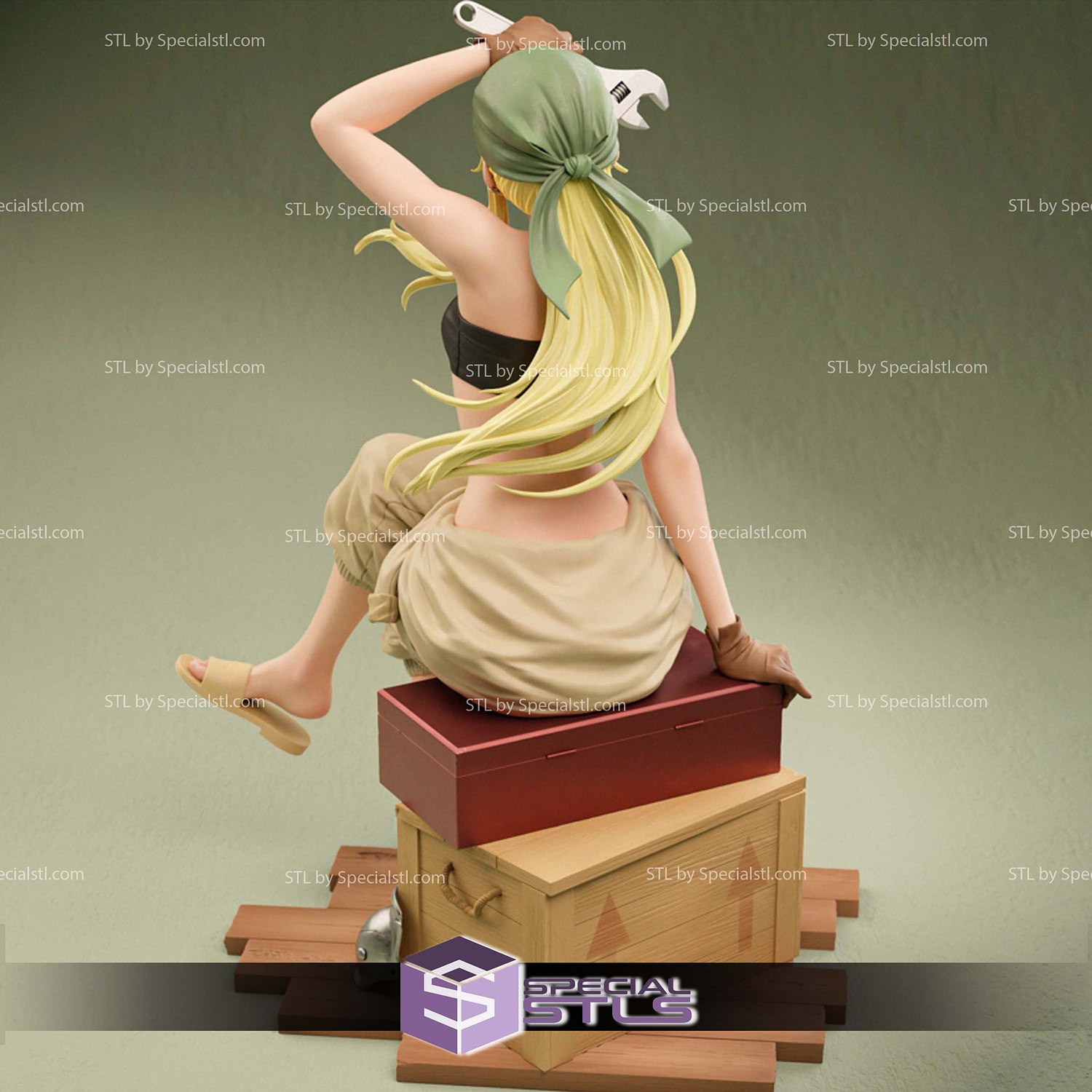 Winry Rockbell Mechanical 3D Printer Files STL Model — view 6