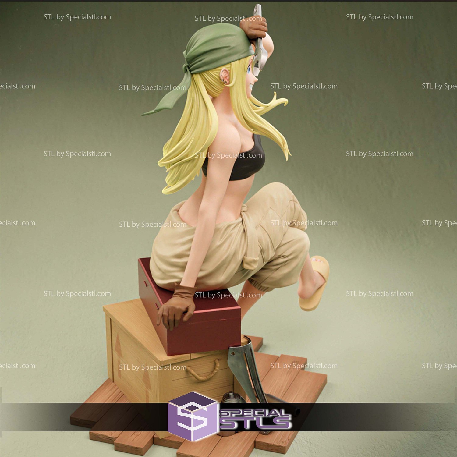 Winry Rockbell Mechanical 3D Printer Files STL Model — view 7