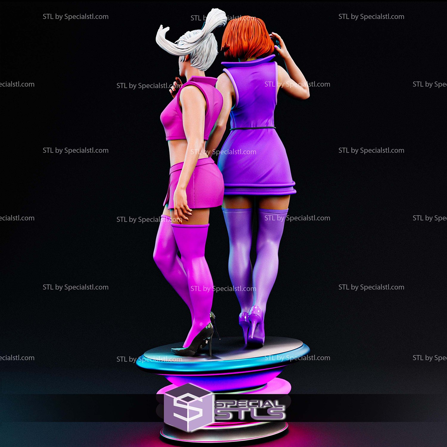 Jane Jetson And Judy Jetson Realistic STL Files 3D Model — view 5