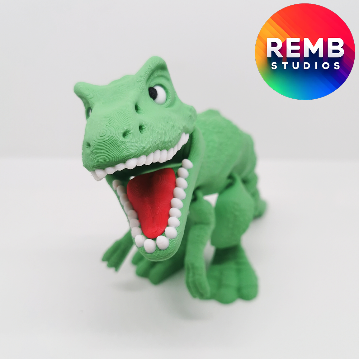 Flexi T-Rex Dinosaur  | Articulated Trex NO support 3D STL Model