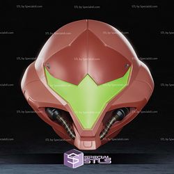 Cosplay STL Files Samus Dread Helmet 3D Model