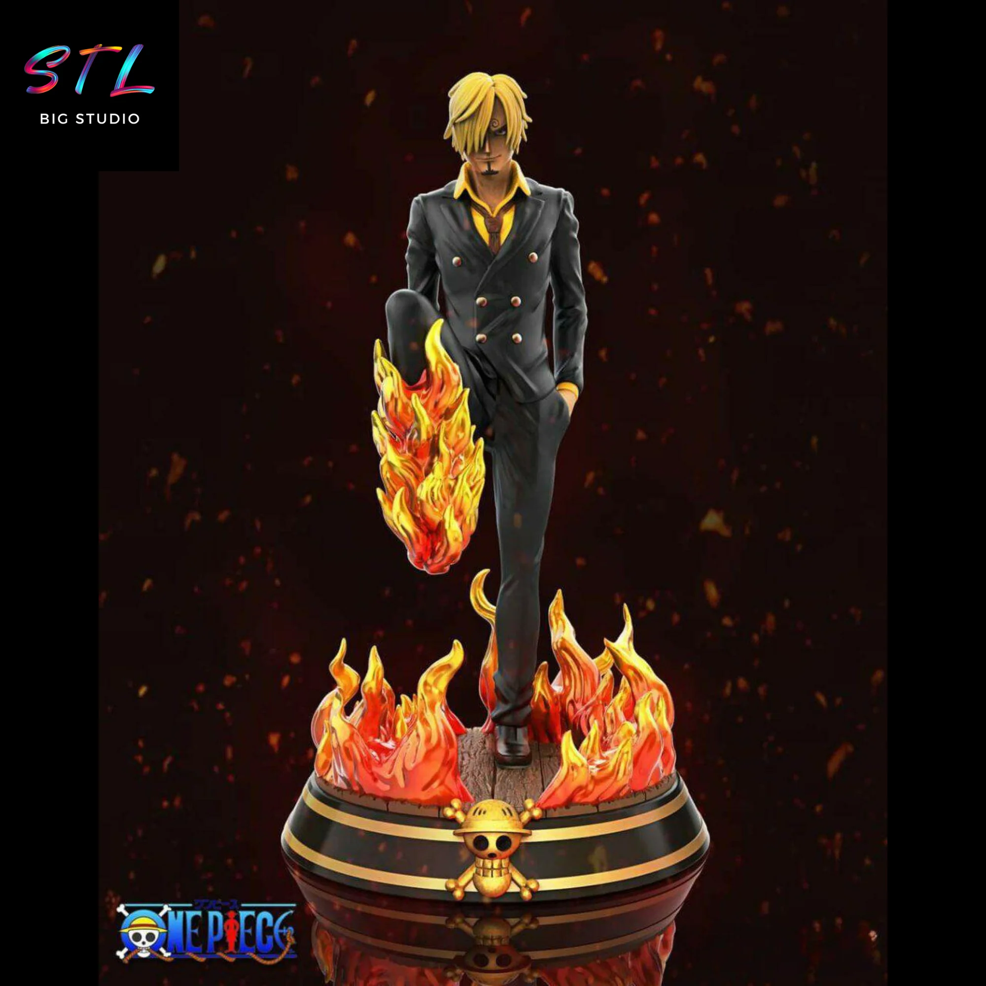Sanji STL Figure | One Piece | 3D Model for Printing Model