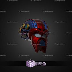 Cosplay STL Files Launch Octopus Helmet Megaman X 3D Model