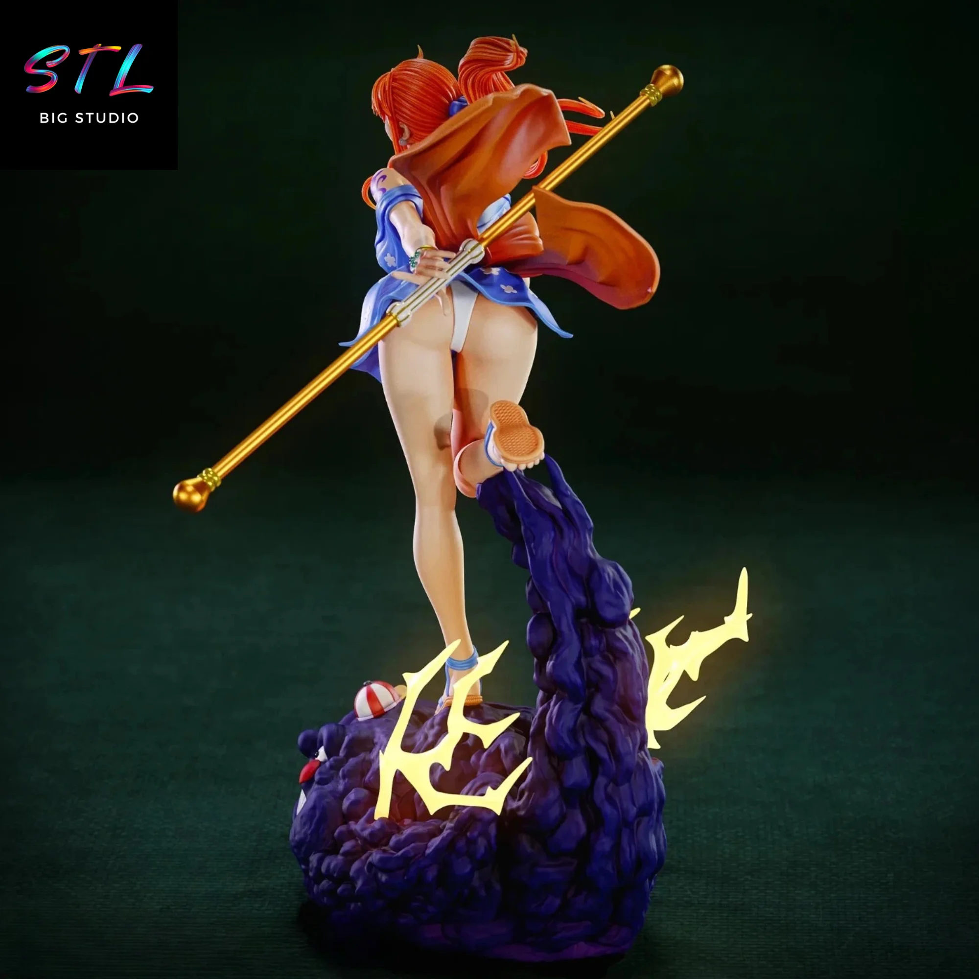 Nami Wano STL | One Piece | 3D Printable Figure Model — view 4