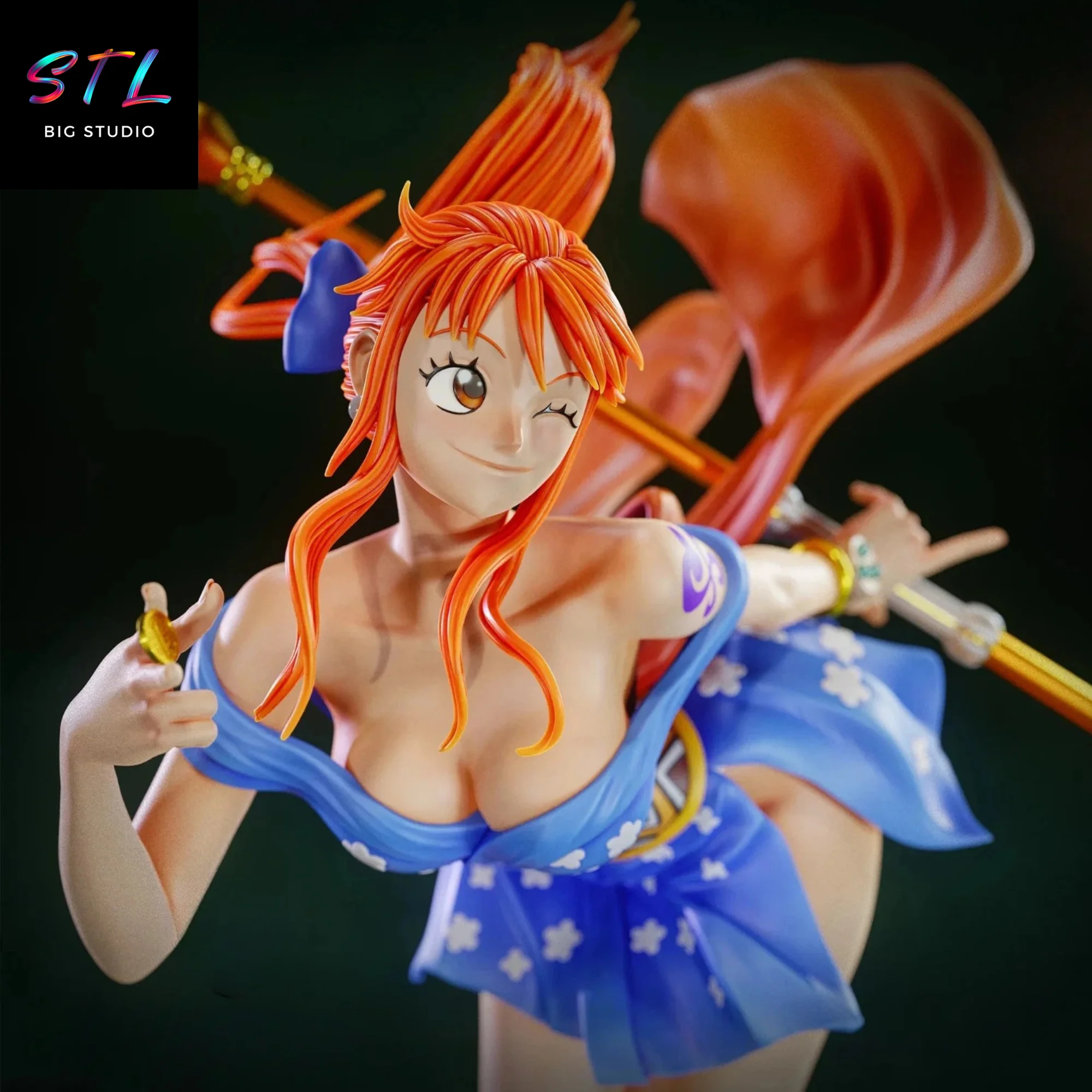 Nami Wano STL | One Piece | 3D Printable Figure Model — view 5
