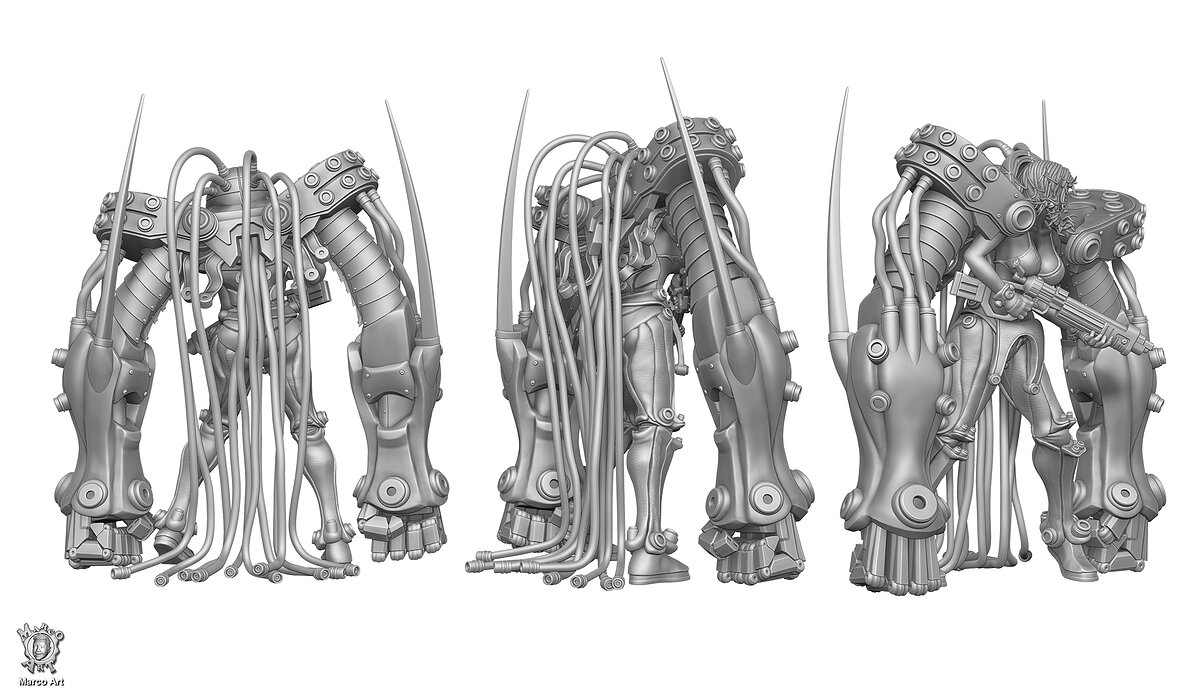 Gantz stl file 3D Model — view 2