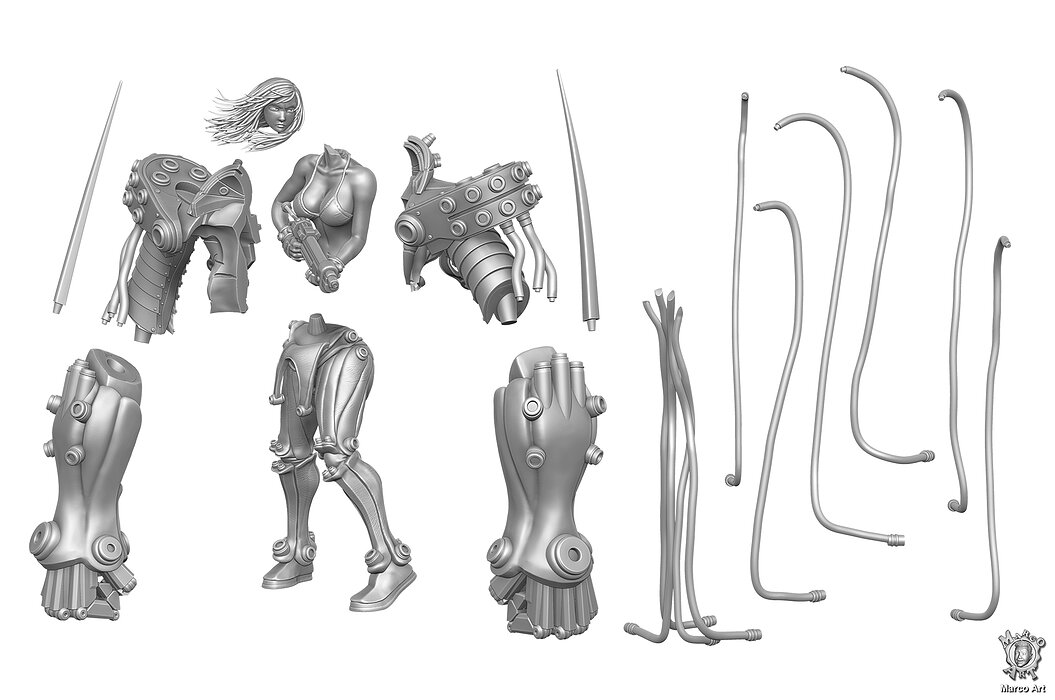 Gantz stl file 3D Model — view 3