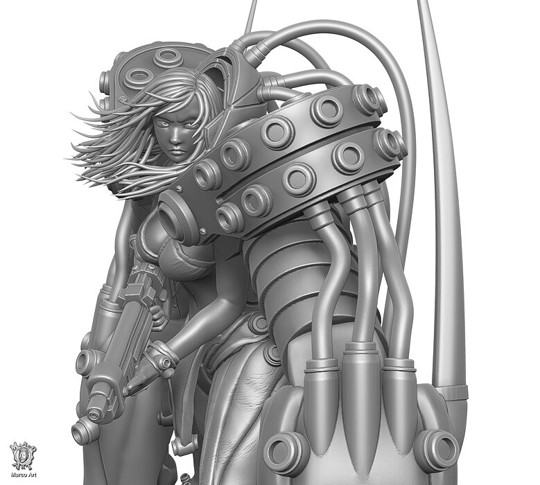 Gantz stl file 3D Model — view 5