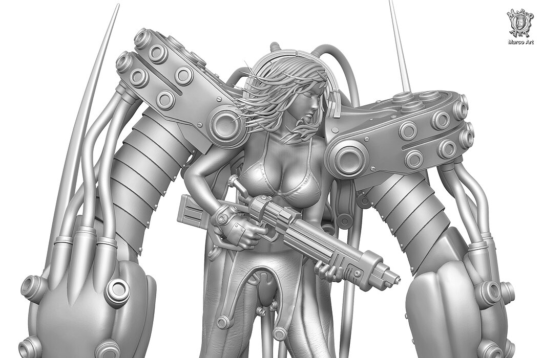 Gantz stl file 3D Model — view 6
