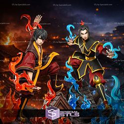 Zuko And Azula Avatar 350mm STL Files 3D Model
