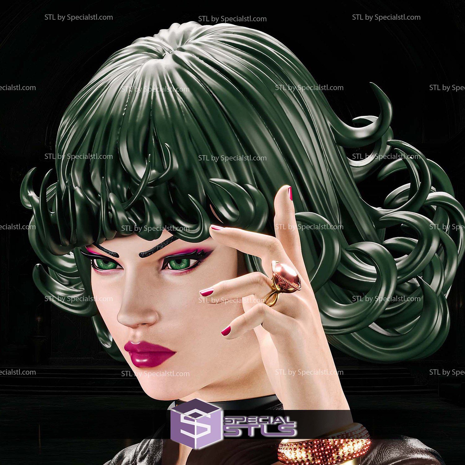 Tatsumaki Pink Suit STL Files 3D Model — view 5