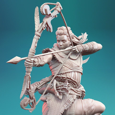 Aloy Forbidden West 3D Printer Files | Assembly STL Model