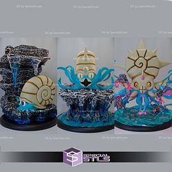 Basic Pokemon Collection - Omanyte Omastar Omastral 3D STL Model