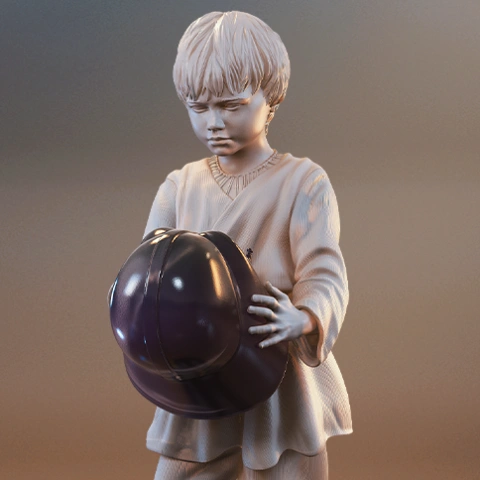 Young Anakin Skywalker 3D Printing Model | Assembly STL Model