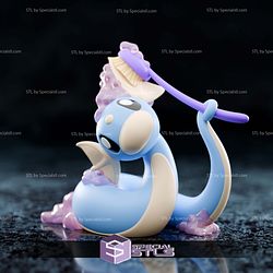 Basic Pokemon STL Files Collection - Washing Dratini 3D Model
