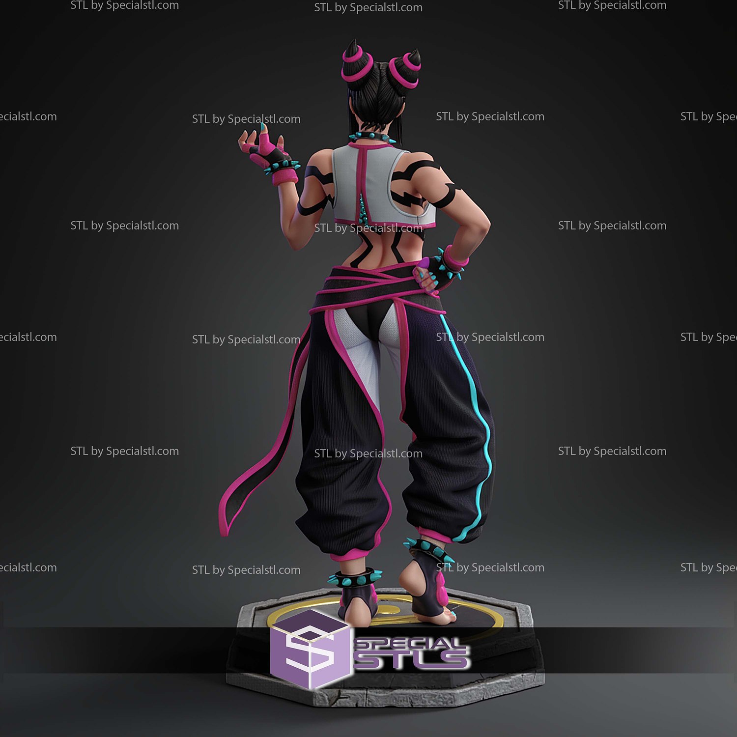 Juri Series Street Fighter STL Files 3D Model — view 2